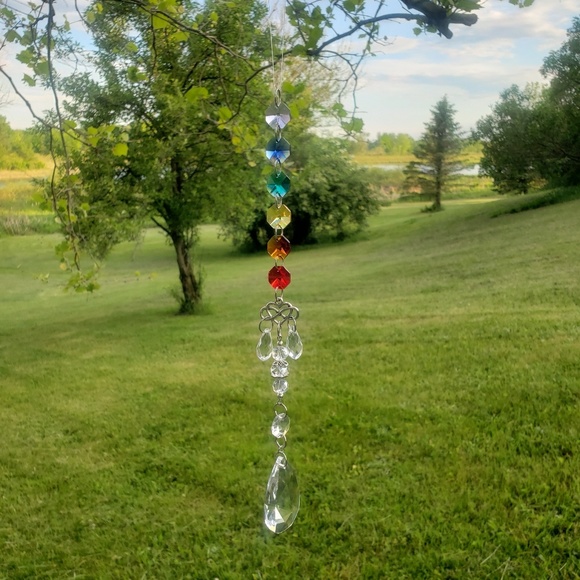 Rainbow Suncatcher 🌈 LGBTQ 🏳️🌈 PRIDE Hanging Decor Gift idea Window Crystals - Picture 5 of 11